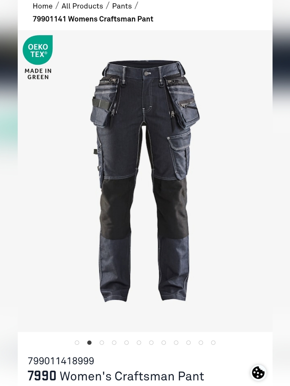 Women's Craftsman Pants - Dark Gray